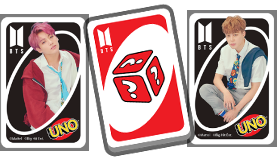 图2：BTS卡背和卡牌