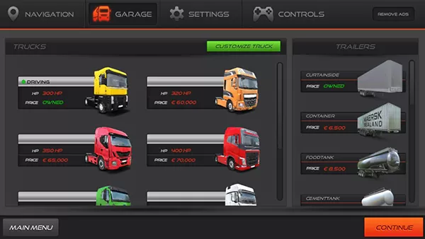 欧洲卡车模拟器2官网版手游