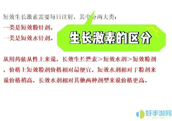 长效生长激素和短效生长激素的区别在哪里